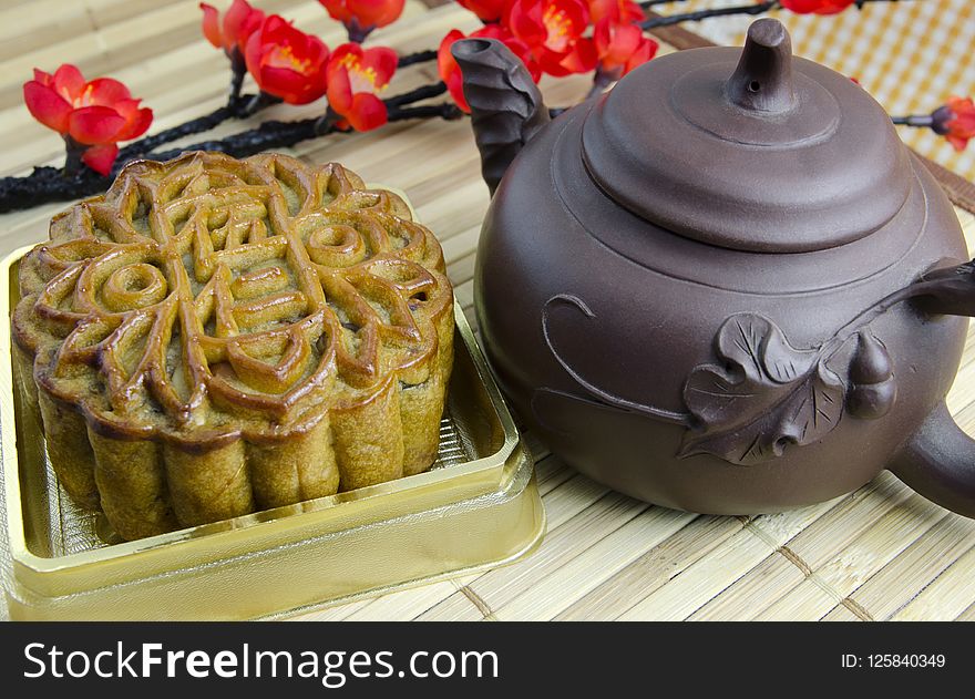 Food, Dish, Baked Goods, Mooncake