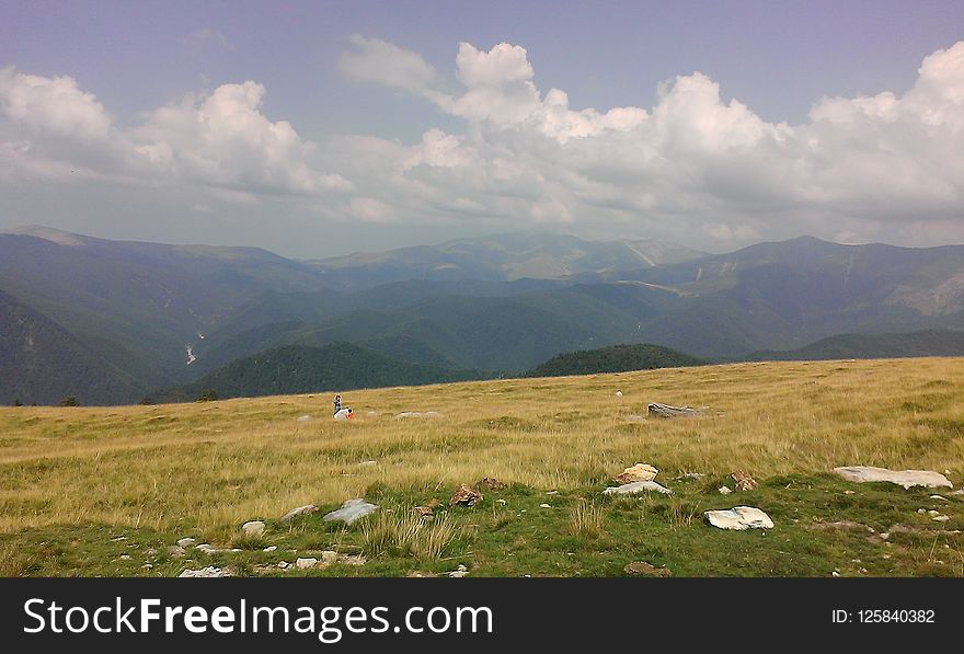 Grassland, Highland, Sky, Ecosystem