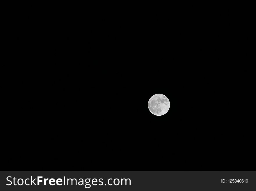 Black, Moon, Night, Atmosphere