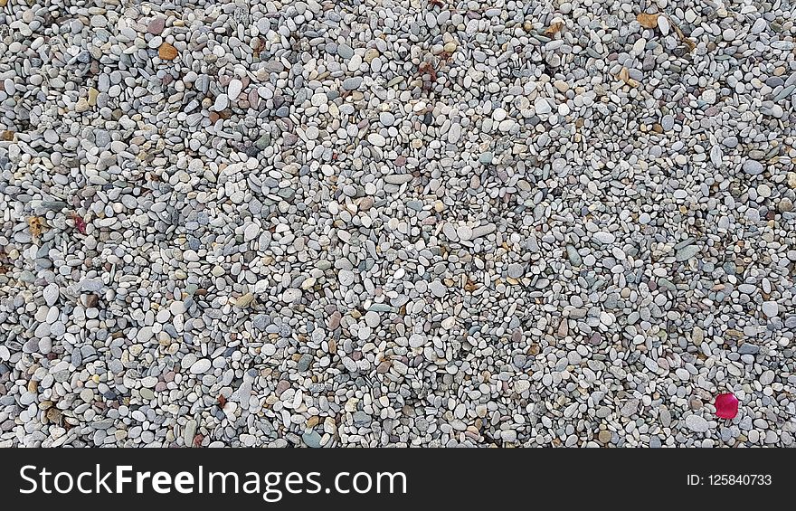 Gravel, Pebble, Rubble, Material