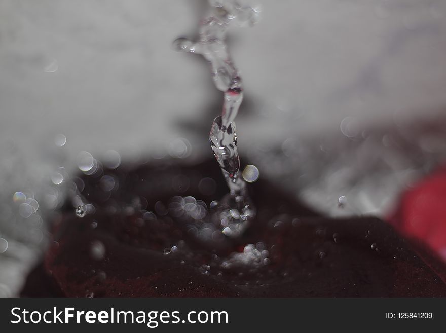 Water, Freezing, Drop, Macro Photography