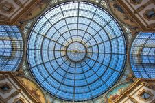 Interior Of The Vittorio Emanuele II Gallery, Square Duomo, In T Royalty Free Stock Images