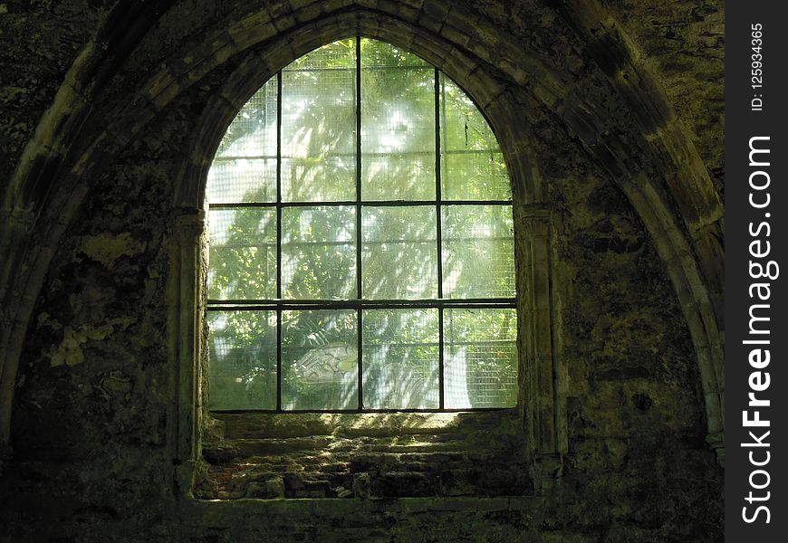 Ruins, Window, Arch, Sunlight