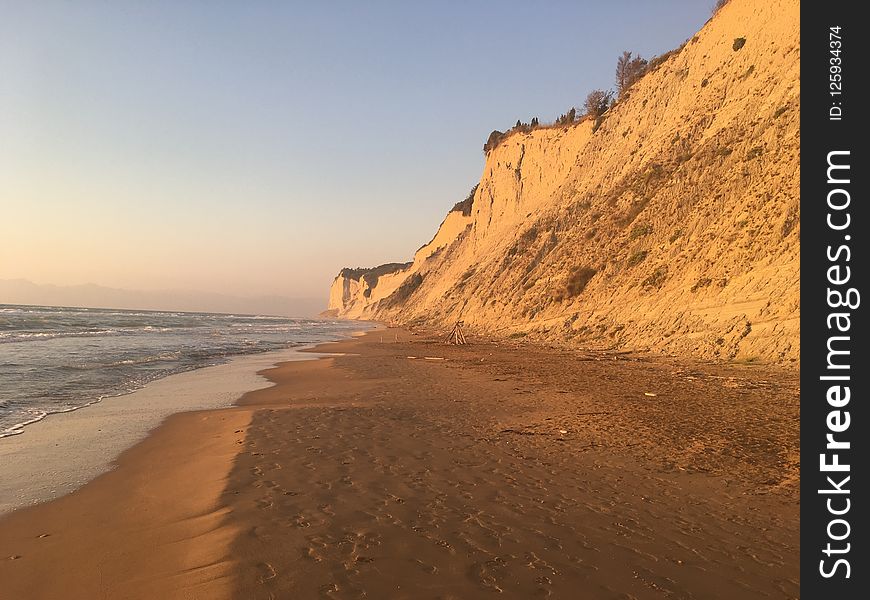 Coast, Cliff, Sky, Sea