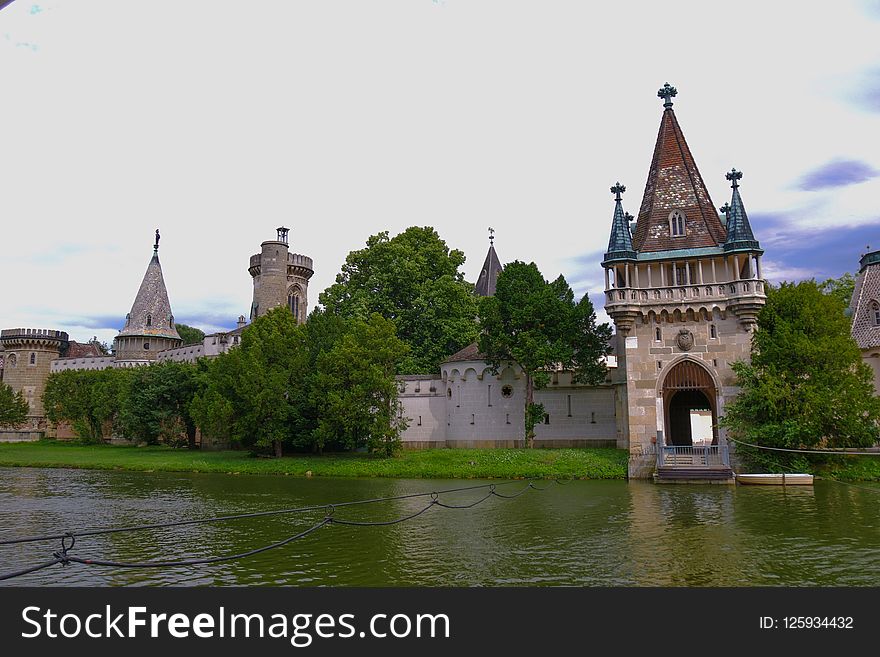 Château, Waterway, Water Castle, Medieval Architecture