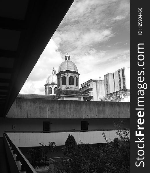 Sky, Landmark, Black And White, Monochrome Photography