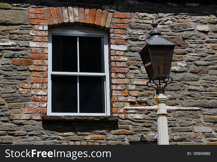 Window, Wall, Stone Wall, Brickwork