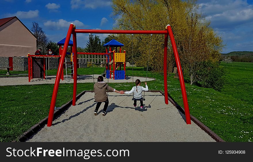 Playground, Outdoor Play Equipment, Public Space, Recreation