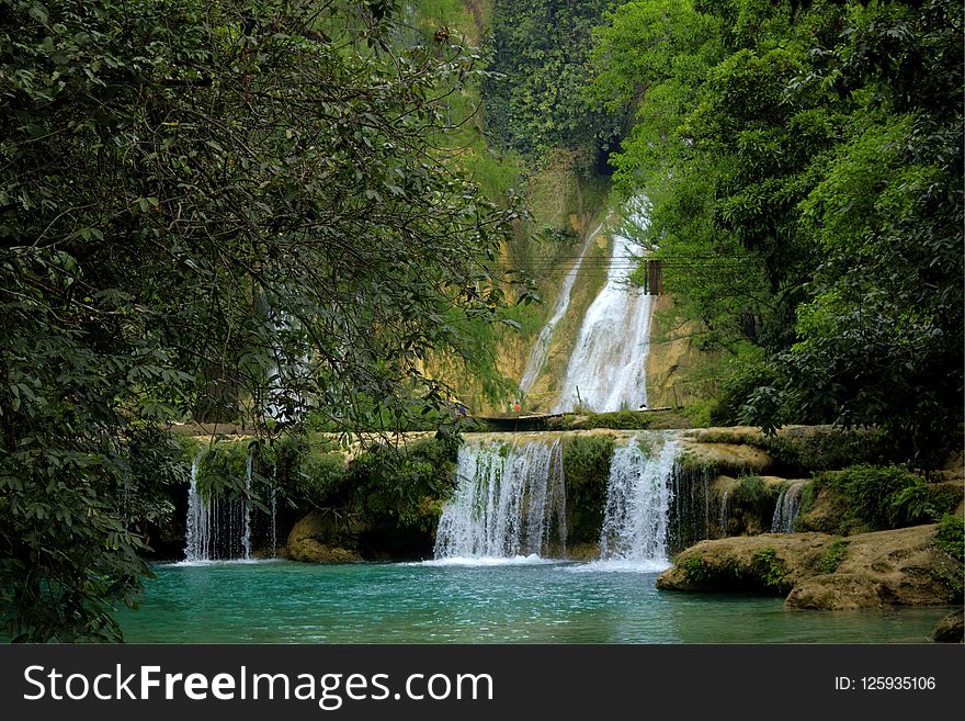 Waterfall, Water, Nature, Nature Reserve