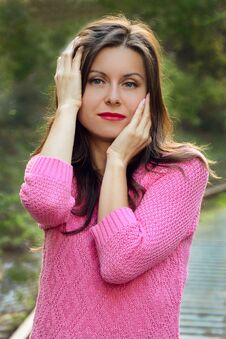 Beautiful Colourful Famale Portrait Stock Images Beautiful Colourful Famale Portrait Stock Images