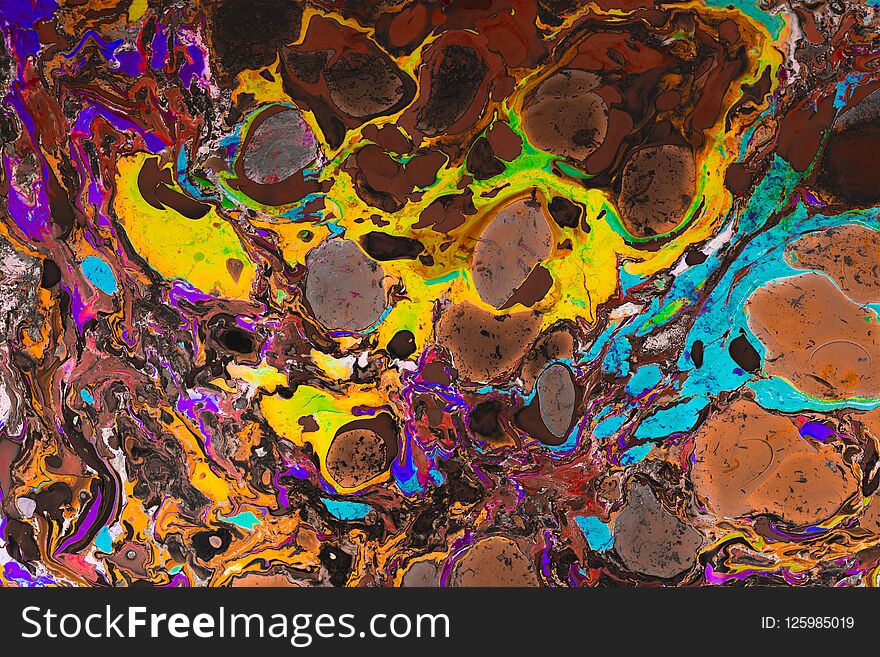 Abstract Marbling Art Patterns As Colorful Background