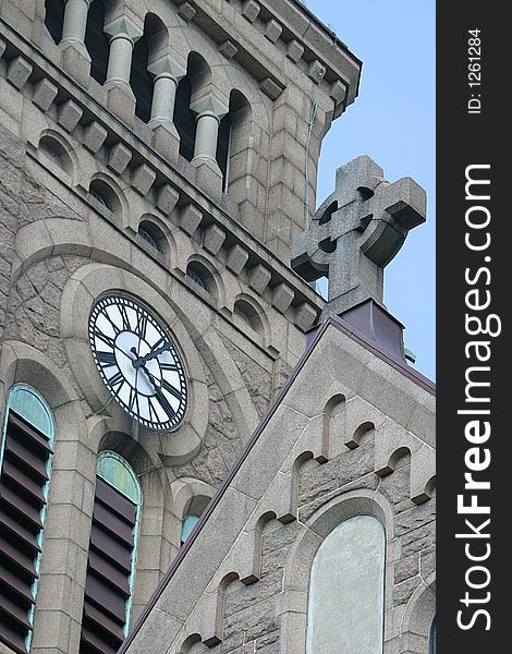 Church Tower In GÃ¶teborg