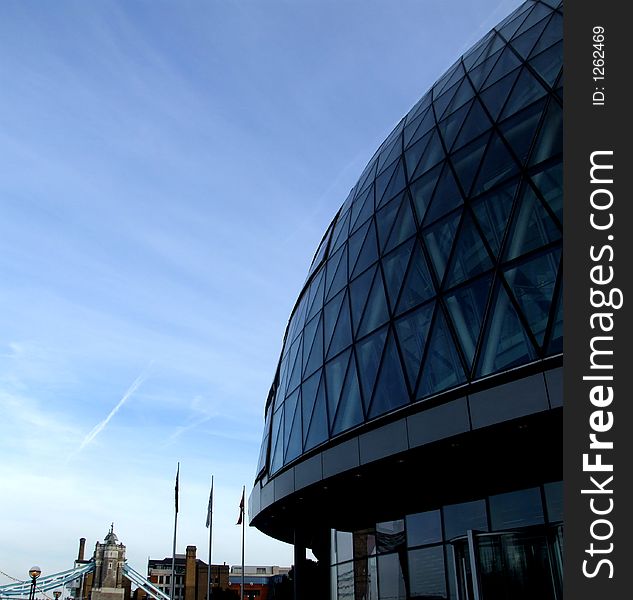 The mayors building in central London (Its sometimes called the Alien head). The mayors building in central London (Its sometimes called the Alien head).