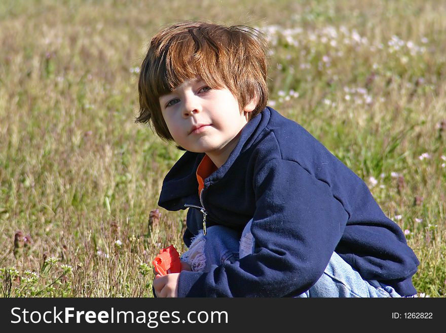 Boy In Field