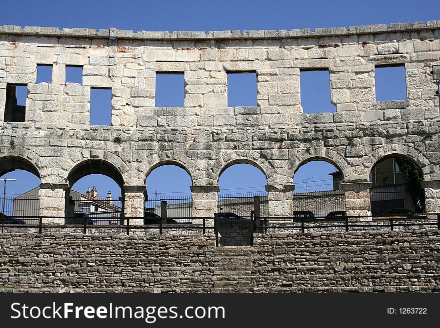 The Famous Roman Landmark in Croatia. The Famous Roman Landmark in Croatia