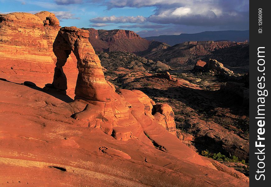 Just a different view of the same old thing- ha ha- delicate arch, arches national park utah. Just a different view of the same old thing- ha ha- delicate arch, arches national park utah