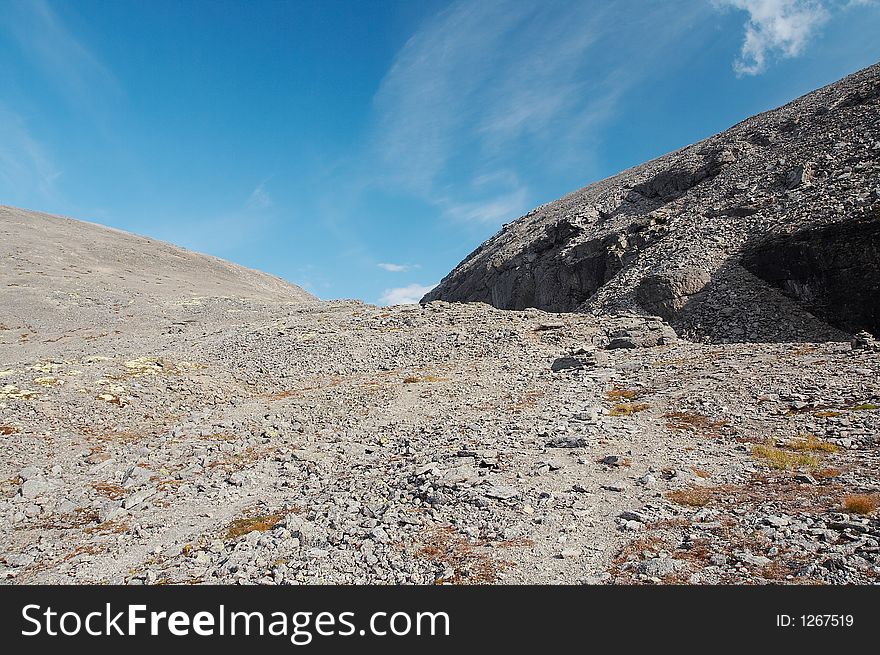 Pass in the Khibiny Mountains, Kola Peninsula, Russia