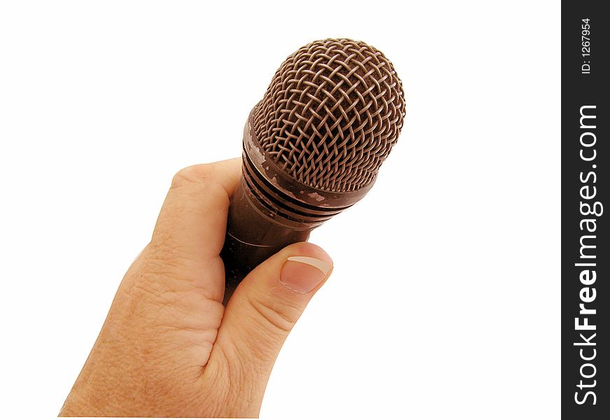 Singalong or talking with worn microphone. Singalong or talking with worn microphone