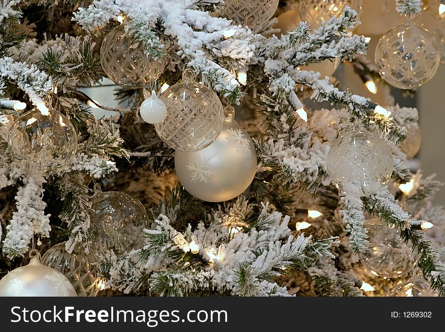 Christmas background-natural pattern from christmas-tree decorations, approaches suits for creation of New Year's design