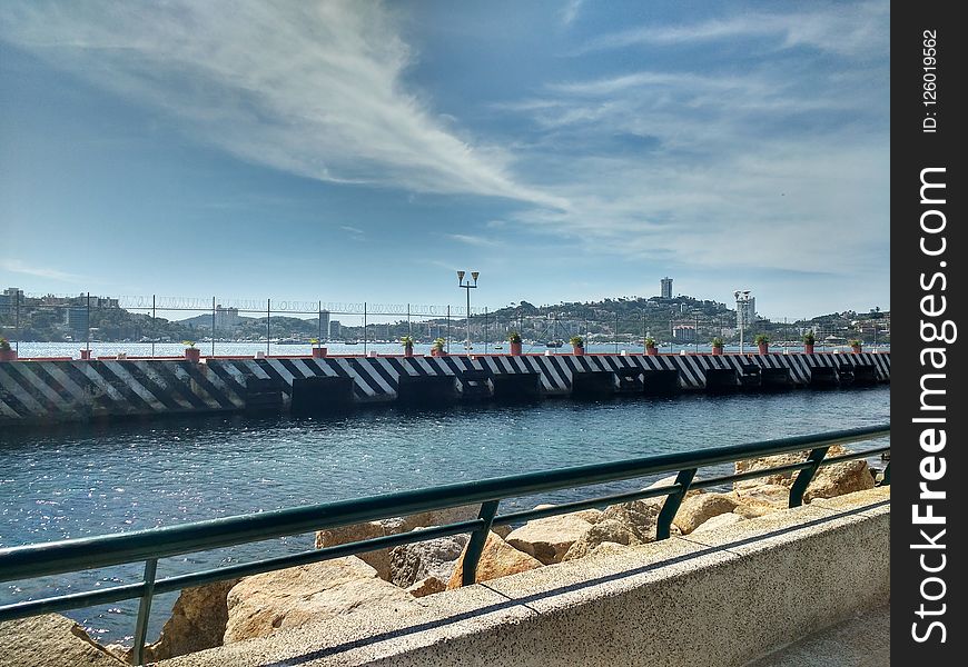 Sky, Bridge, Water, Sea