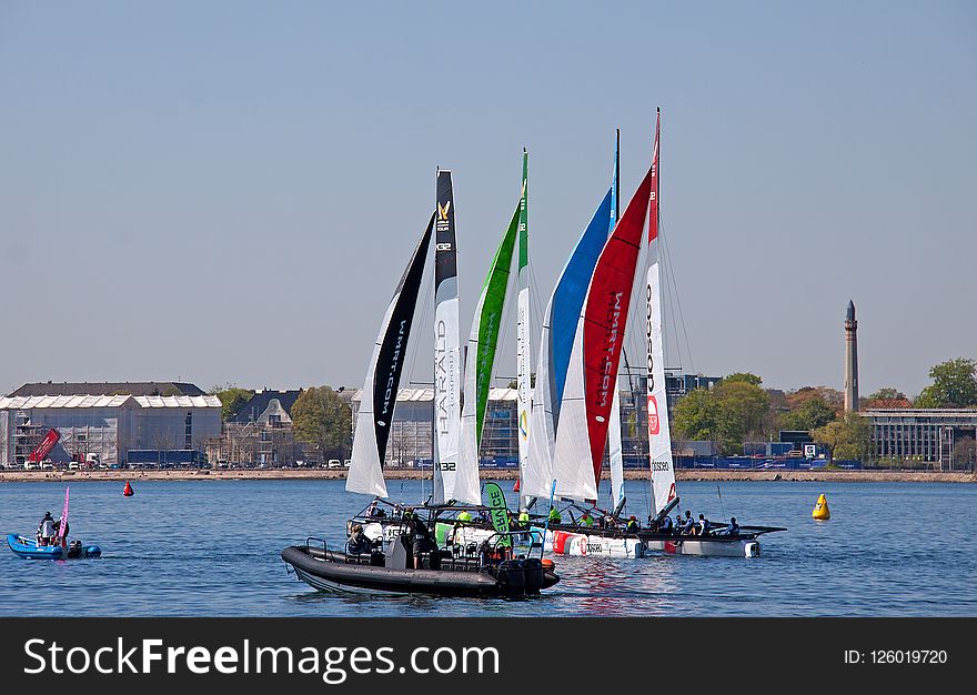 Sail, Waterway, Water Transportation, Sailboat