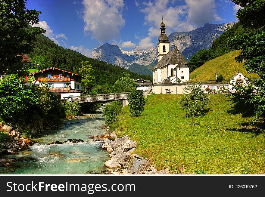 Mountain Village, Nature, Mountainous Landforms, Mountain