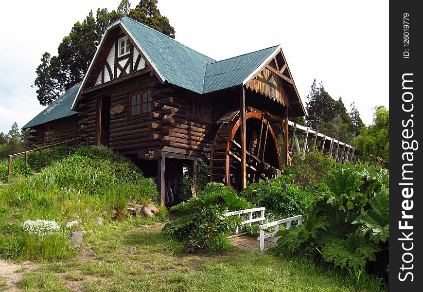 Cottage, Hut, House, Log Cabin