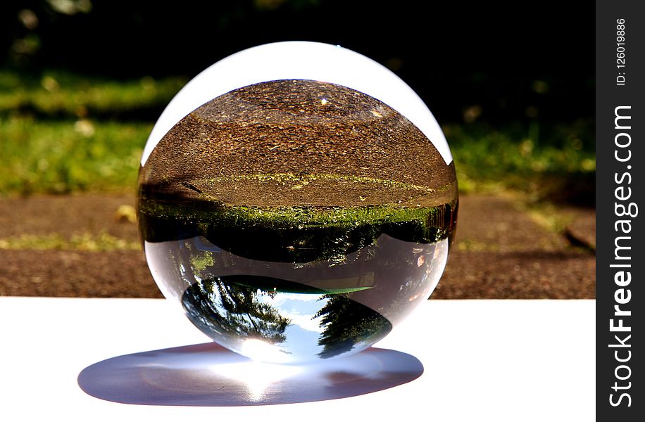 Water, Glass, Reflection, Sphere