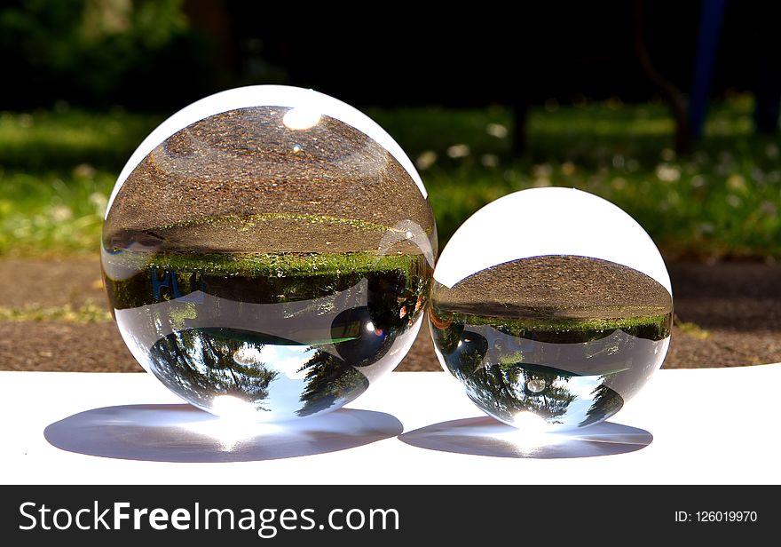Water, Glass, Sphere, Tableware