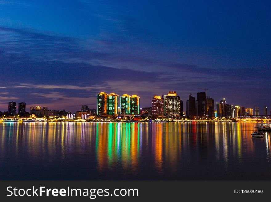 Cityscape, Metropolitan Area, City, Reflection