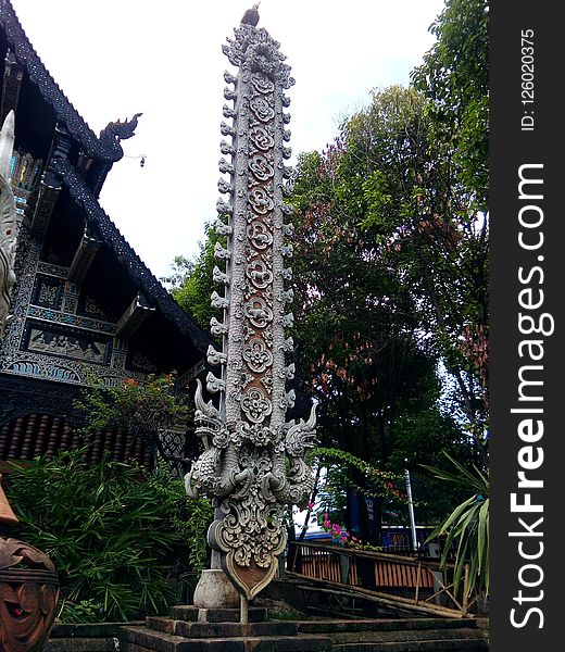 Tree, Outdoor Structure, Temple, Sculpture