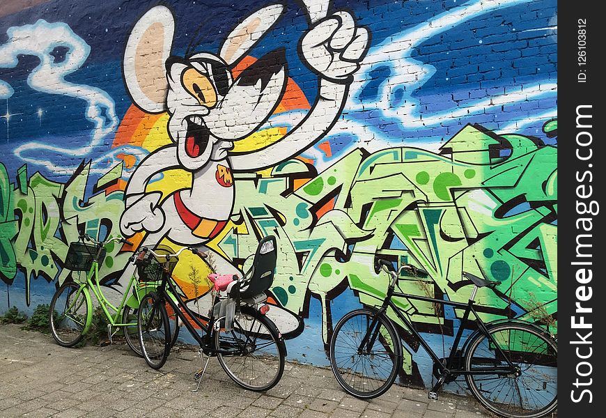Art, Road Bicycle, Bicycle, Graffiti