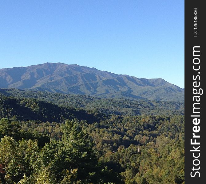 Chaparral, Mountainous Landforms, Ridge, Sky