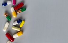 Medicine Colorful Different Capsules And Pills Stock Images