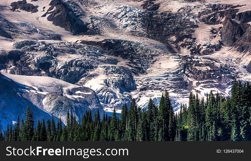 View Of Mount Rainier In The State Of Washington.