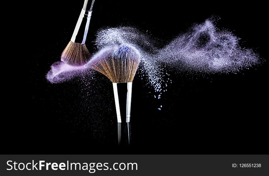 Make Up Brushes Color Concept