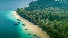 Aerial View Of Paradise Ko Kradan Royalty Free Stock Photography Aerial View Of Paradise Ko Kradan Royalty Free Stock Photography
