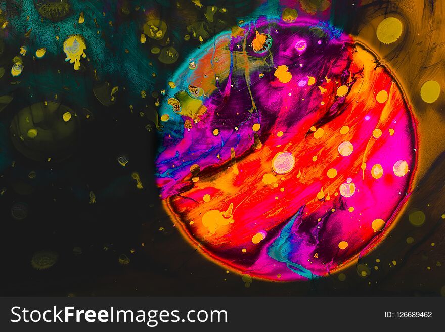 Abstract Marbling Art Patterns As Colorful Background