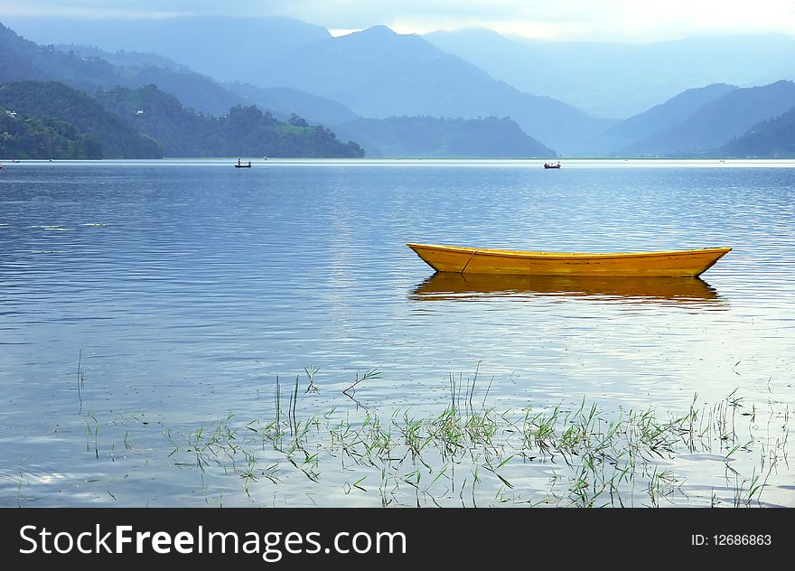 Boats In Fewa Lake