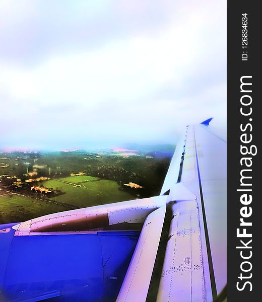 View From Aeroplane/aircraft - Hyderabad , India