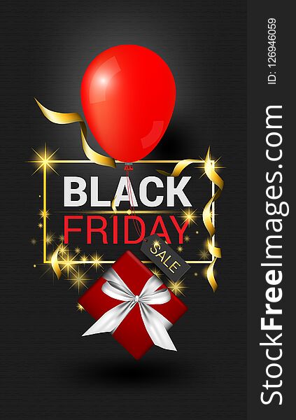 Black Friday Promotion Vector background Christmas Happy New Year card,greeting cardsred and gift boxes