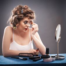 Woman Beauty Style Portrait Royalty Free Stock Photography Woman Beauty Style Portrait Royalty Free Stock Photography