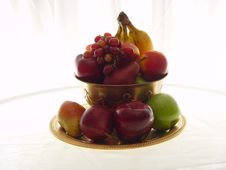 Fruit Bowl With Grapes Stock Photography Fruit Bowl With Grapes Stock Photography