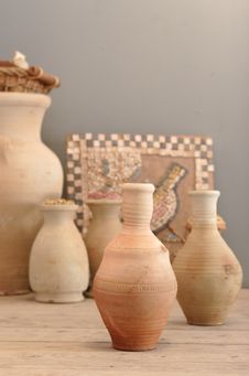 Ancient Jugs Royalty Free Stock Photography