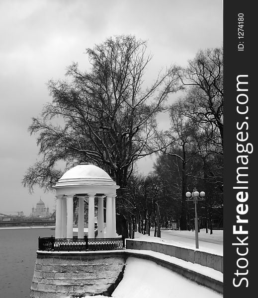 Moscow town park on winter. Moscow town park on winter