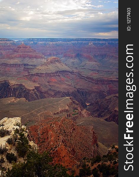 Scenic view of Grand Canyon landscape