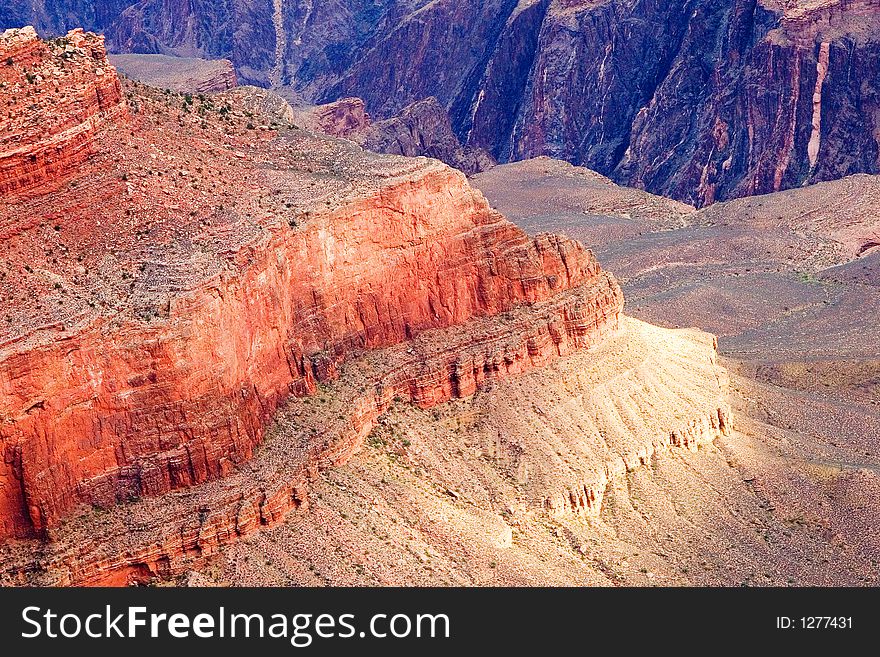 Scenic view of Grand Canyon landscape