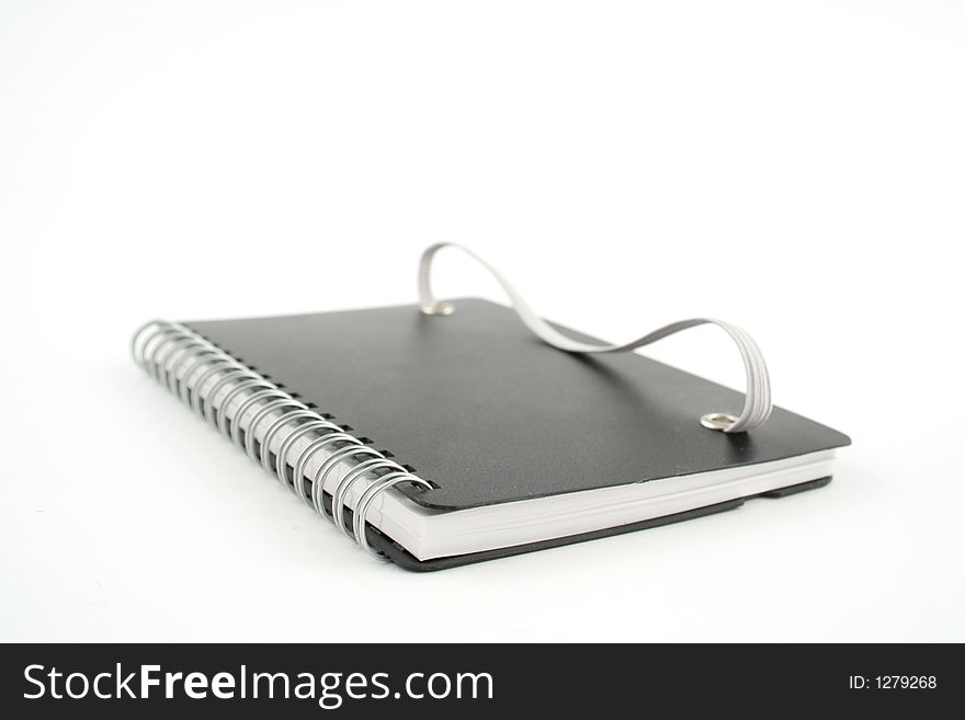 Note pad on a white background