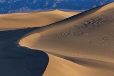 Mesquite Flat Dunes, Death Valley National Park, California, USA Royalty Free Stock Image