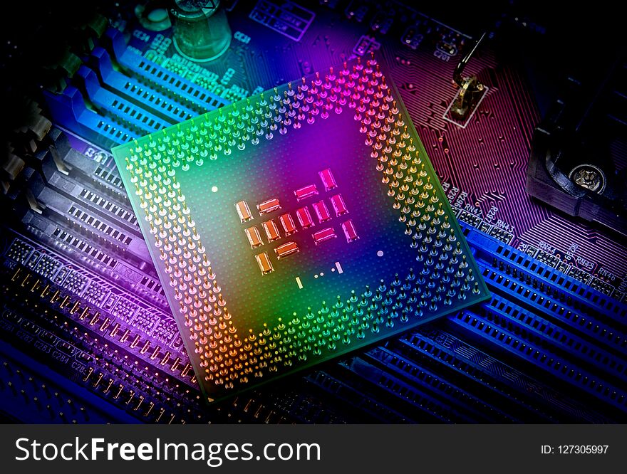 Cpu Pins And Circuit Mother Board